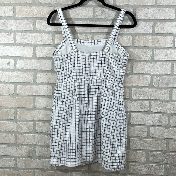 ABERCROMBIE & FITCH white tweed mini dress size M - Picture 6 of 12